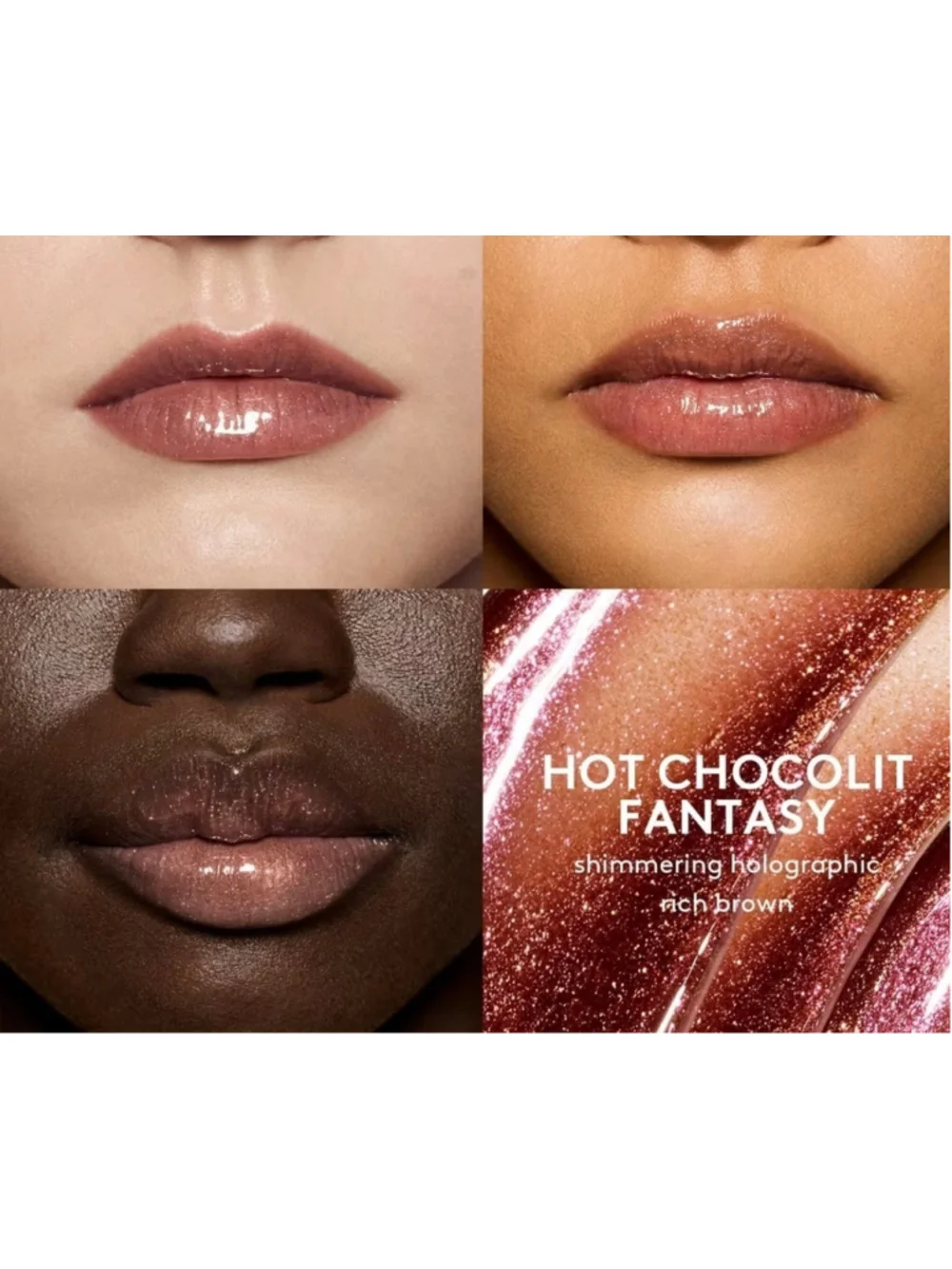2 Fenty Glosses, Hot Chocolit Shimmer Mini Sized lip luminizer new